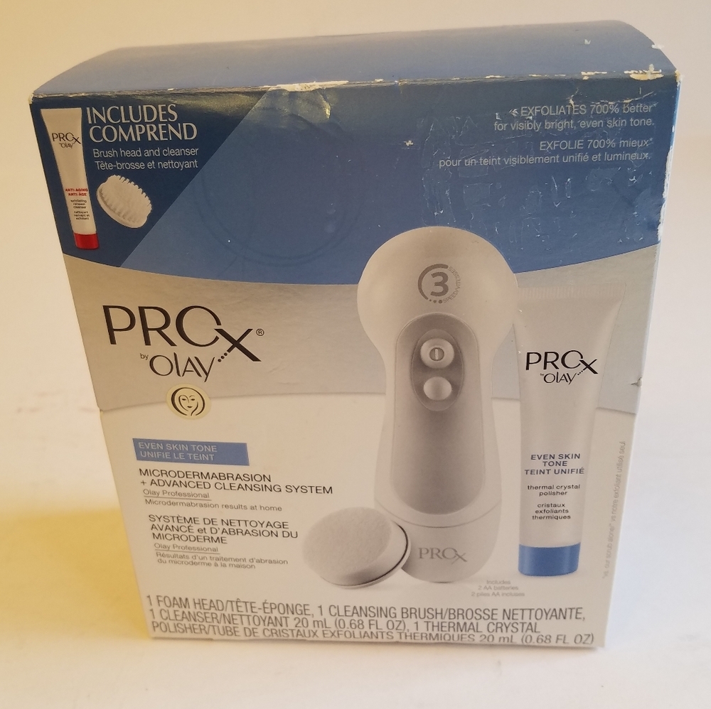 NIB PROx Olay Microdermabrasion Advanced  Cleansing  System Brush Head Cleanser